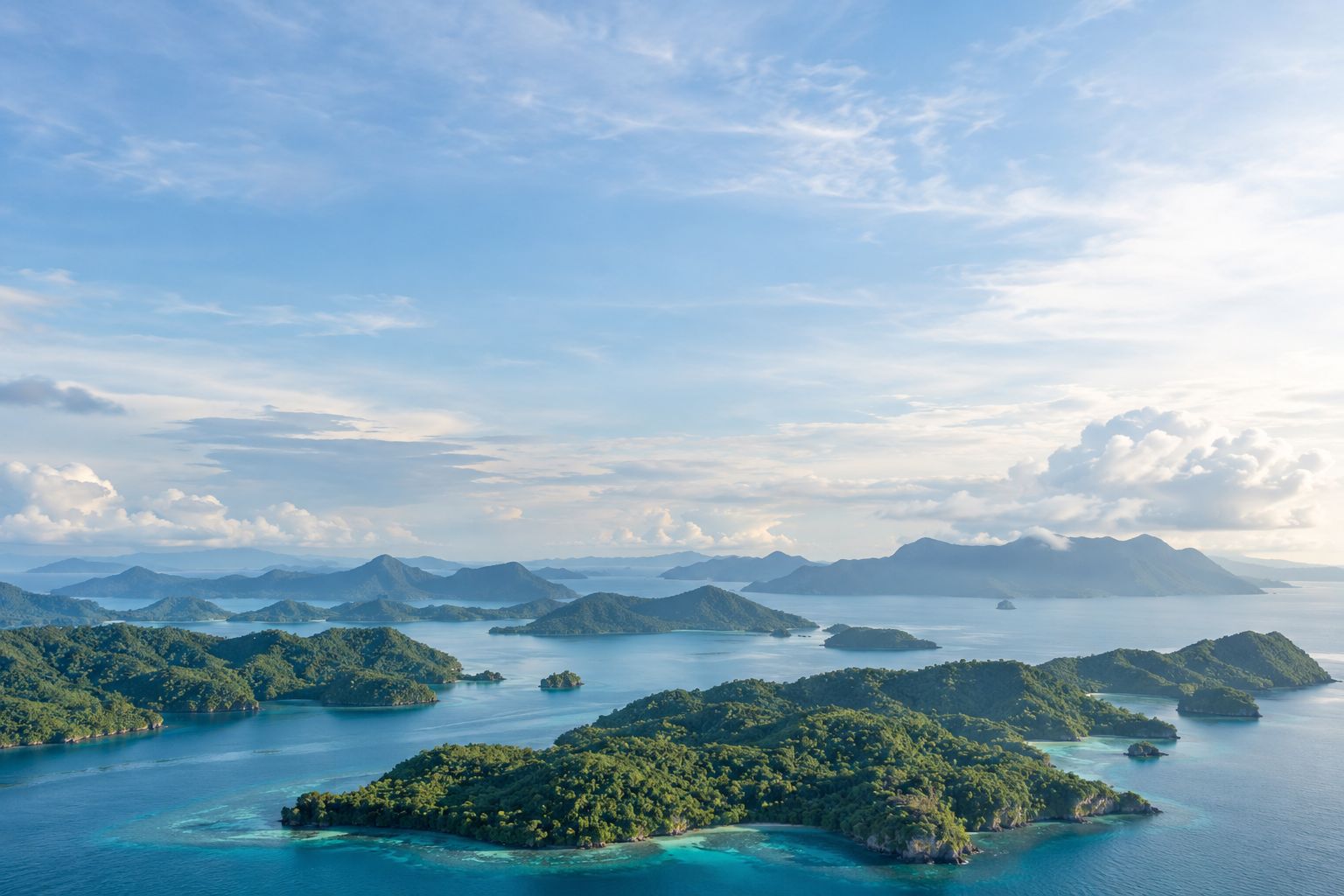 Pacific island coastline (illustrative image)